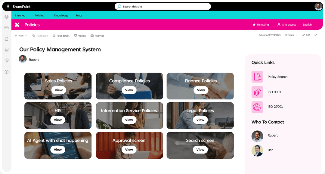 Aerogen Pharma modernises quality document control for SharePoint