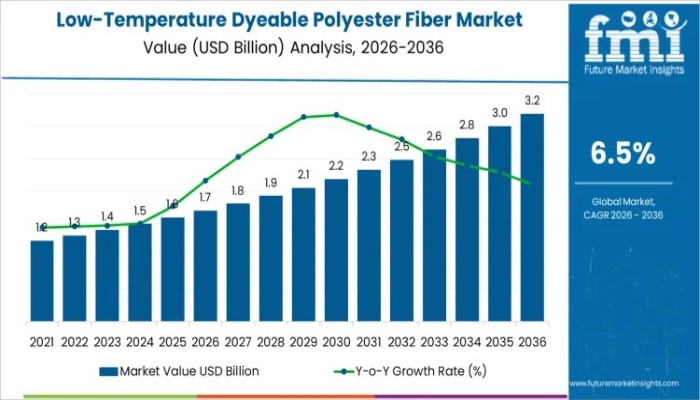 Low-Temperature Dyeable Polyester Fiber Market to Reach USD 3.2 Bn by 2036 at 6.5% CAGR, Driven by Process Optimization